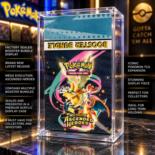 RARE SEALED POKÉMON TCG ASCENDED HEROES BOOSTER BUNDLE DISPLAY #1