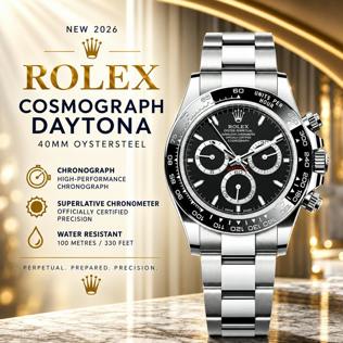 NEW 2026 ROLEX COSMOGRAPH DAYTONA, 40 MM, OYSTERSTEEL