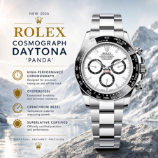 NEW 2026 ROLEX COSMOGRAPH DAYTONA 'PANDA' OR £20,000