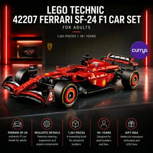 LEGO TECHNIC 42207 FERRARI SF-24 F1 CAR SET FOR ADULTS #12