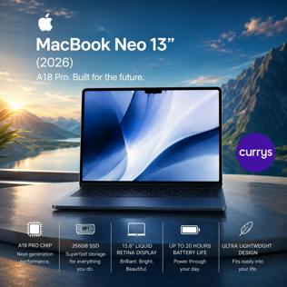 APPLE MACBOOK NEO 13" (2026) A18 PRO 256GB – INDIGO PARENT DAY 3 #22