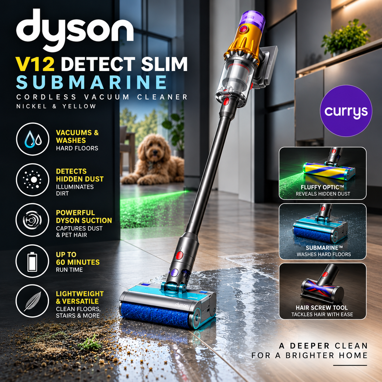 DYSON V12 DETECT SLIM SUBMARINE CORDLESS VACUUM CLEANER #3