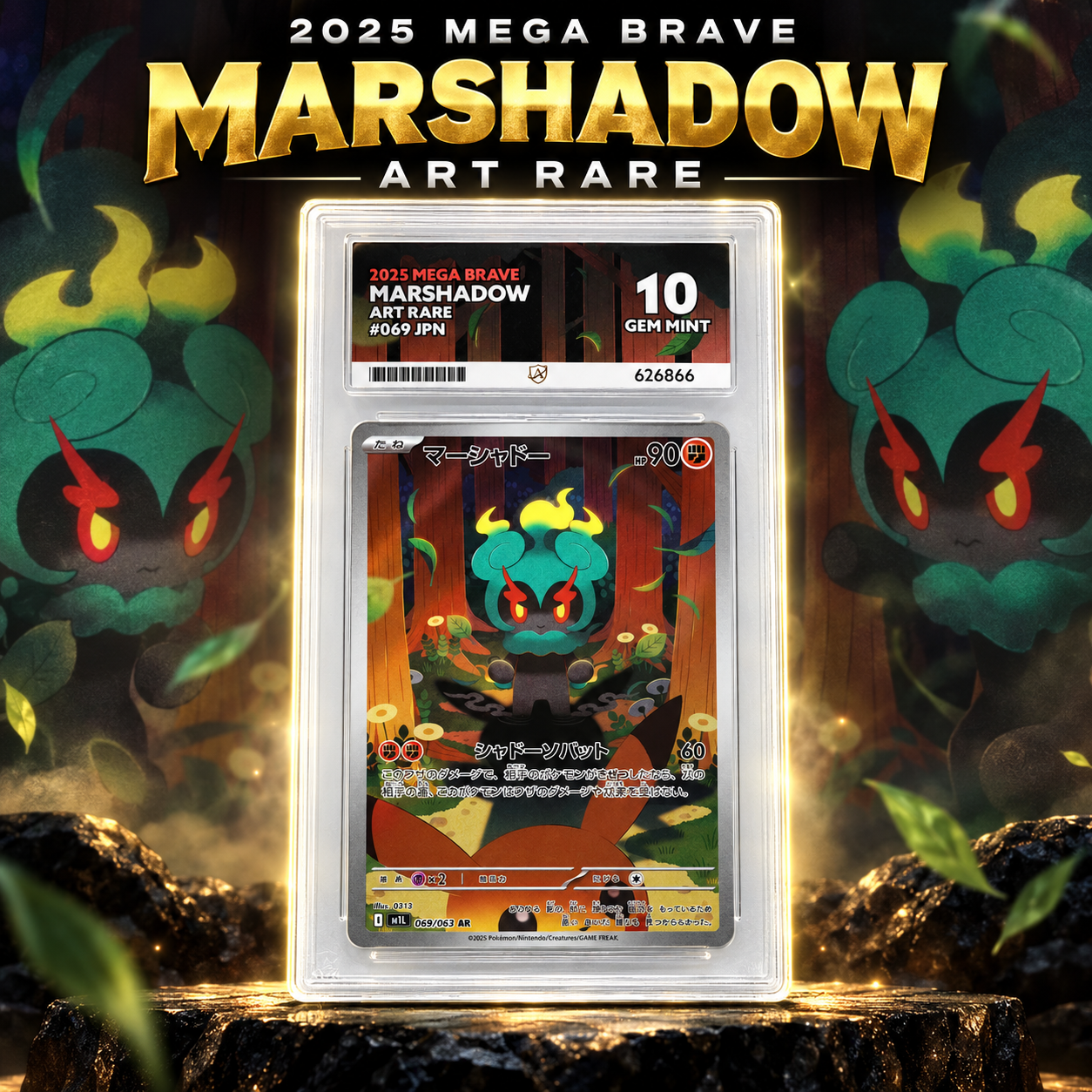 ACE 10 2025 MEGA BRAVE MARSHADOW ART RARE