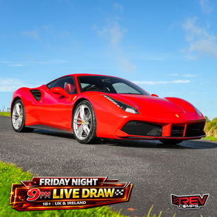 2015 FERRARI 488 GTB + £100,000 OR £200,000