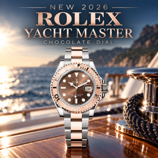 NEW 2026 ROLEX YACHT MASTER CHOCOLATE DIAL