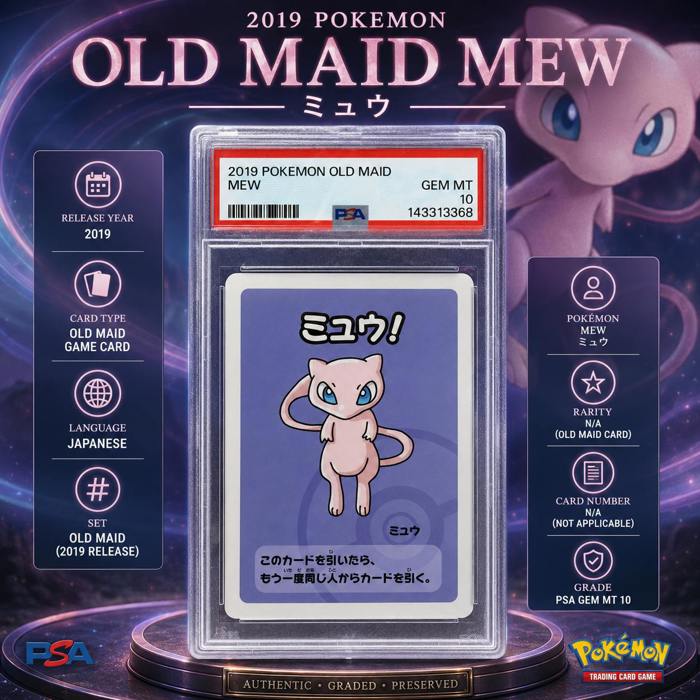 PSA 10 2019 POKÉMON OLD MAID 6-CARD JAPANESE POKEMON COLLECTION
