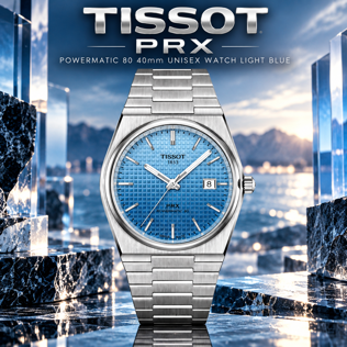 TISSOT PRX POWERMATIC 80 40MM LIGHT BLUE #1