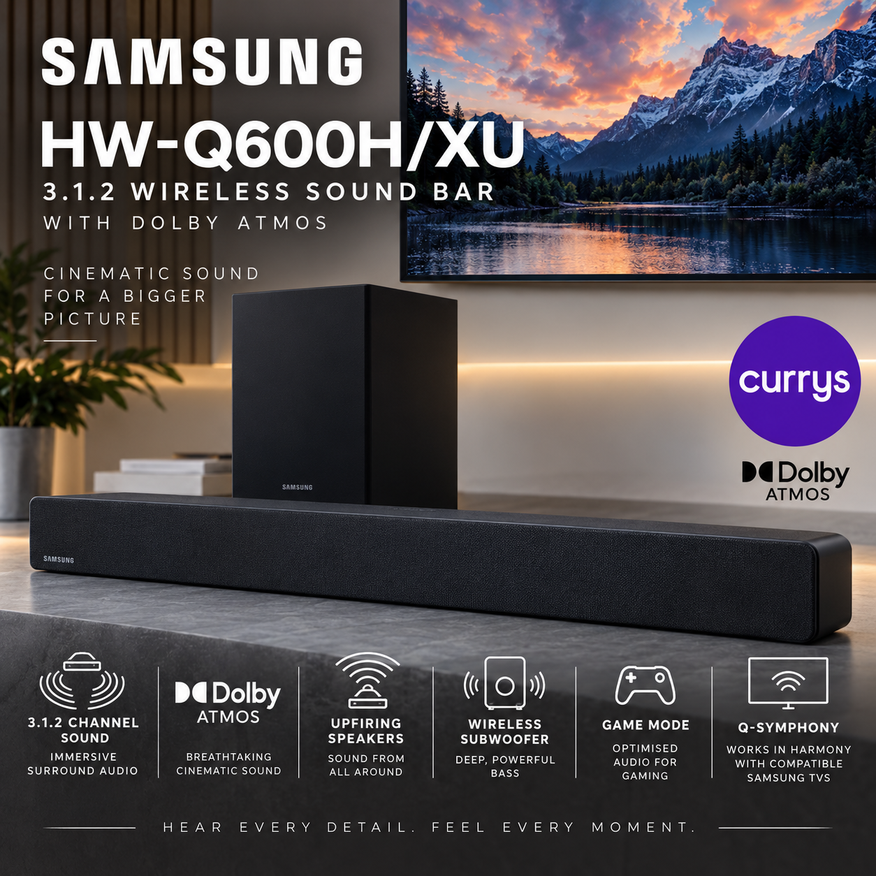 SAMSUNG HW-Q600H/XU 3.1.2 WIRELESS SOUND BAR WITH DOLBY ATMOS #3