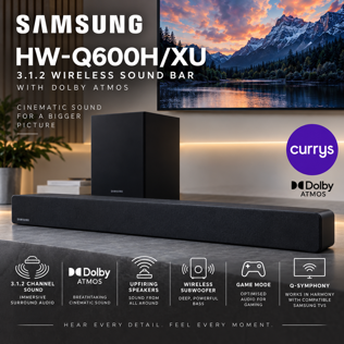 SAMSUNG HW-Q600H/XU 3.1.2 WIRELESS SOUND BAR WITH DOLBY ATMOS #1