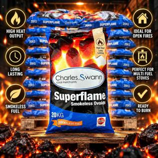 CLONE - 50 X 20KG SUPERFLAME SMOKELESS BRIQUETTES #2