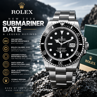 NEW 2026 ROLEX SUBMARINER DATE