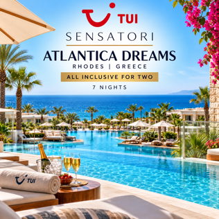 TUI ALL INCLUSIVE FOR TWO, 7 NIGHTS ATLANTICA DREAMS RHODES, GREECE