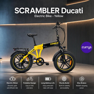SCRAMBLER Ducati Electric Bike - Yellow #1 #2