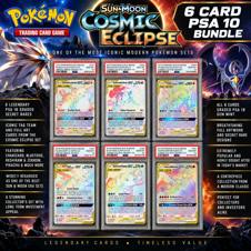 SIX CARD PSA 10 2019 POKEMON SUN & MOON COSMIC ECLIPSE BUNDLE