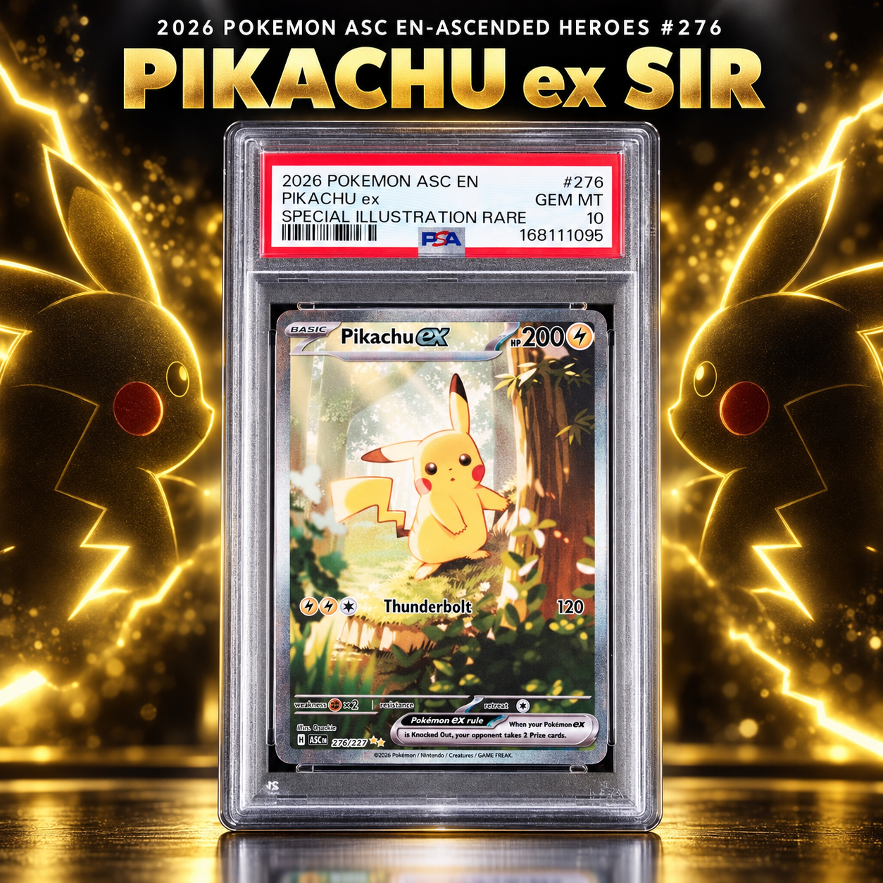 2026 POKEMON ASC EN-ASCENDED HEROES #276 PIKACHU ex SIR