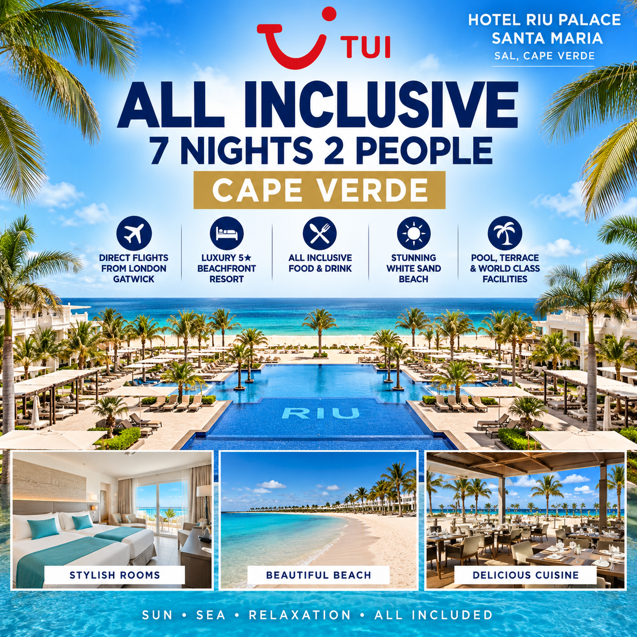 TUI ALL INCLUSIVE 7 NIGHTS 2 PEOPLE CAPE VERDE