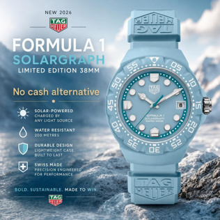 NEW TAG Heuer Formula 1 Solargraph Limited Edition 38mm