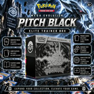 NEW POKÉMON MEGA EVOLUTION PITCH BLACK ELITE TRAINER BOX