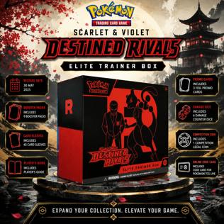 NEW POKÉMON SCARLET & VIOLET-DESTINED RIVALS ELITE TRAINER BOX 2.0 #29