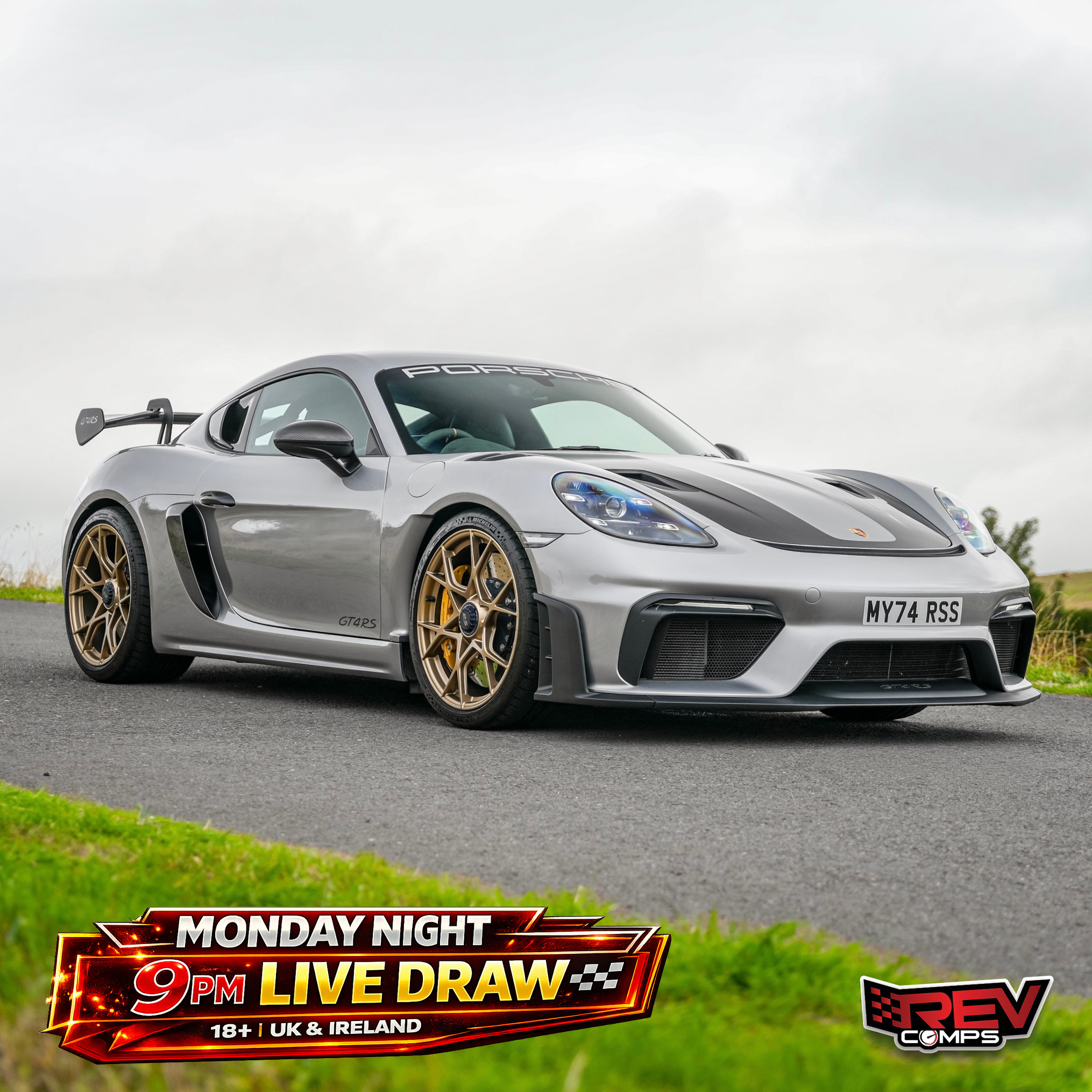 2024 PORSCHE CAYMAN GT4 RS + £50,000 OR TAKE £150,000 CASH ALT