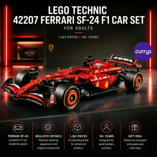 LEGO TECHNIC 42207 FERRARI SF-24 F1 CAR SET FOR ADULTS