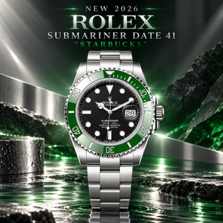 2026 ROLEX SUBMARINER DATE 41 'STARBUCKS'