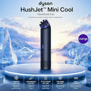 DYSON HUSHJET MINI COOL HANDHELD FAN - COBALT BLUE