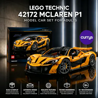 LEGO TECHNIC 42172 MCLAREN P1 MODEL CAR SET FOR ADULTS