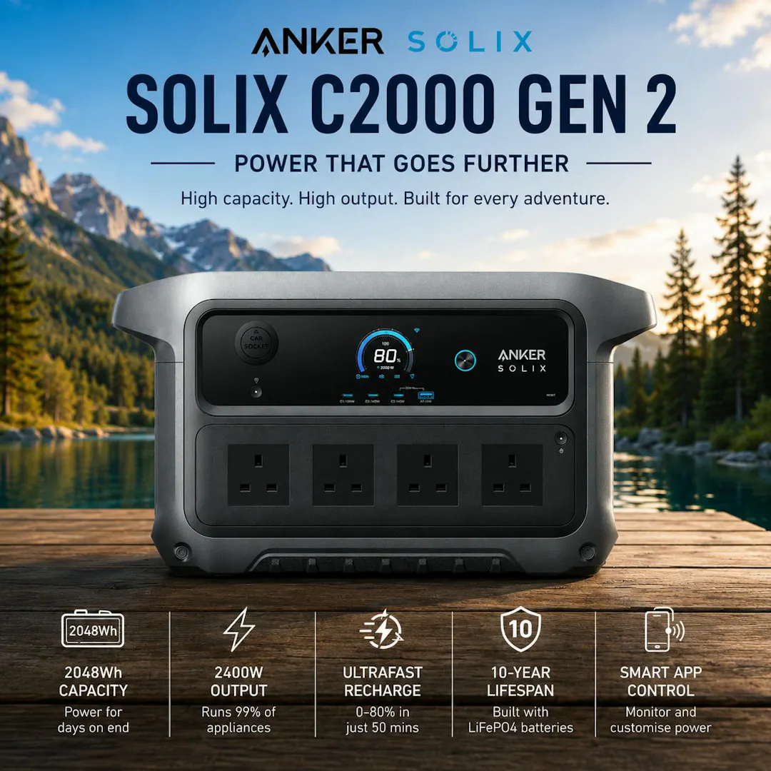 ANKER SOLIX C2000 GEN 2 PORTABLE POWER STATION