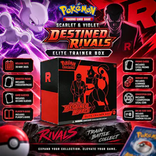 NEW POKÉMON SCARLET & VIOLET-DESTINED RIVALS ELITE TRAINER BOX #29