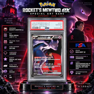 PSA 10 2025 POKEMON JPN MEGA DREAM ROCKET'S MEWTWO ex SAR