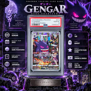 PSA 10 GENGAR DARK PHANTASMA CHARACTER RARE