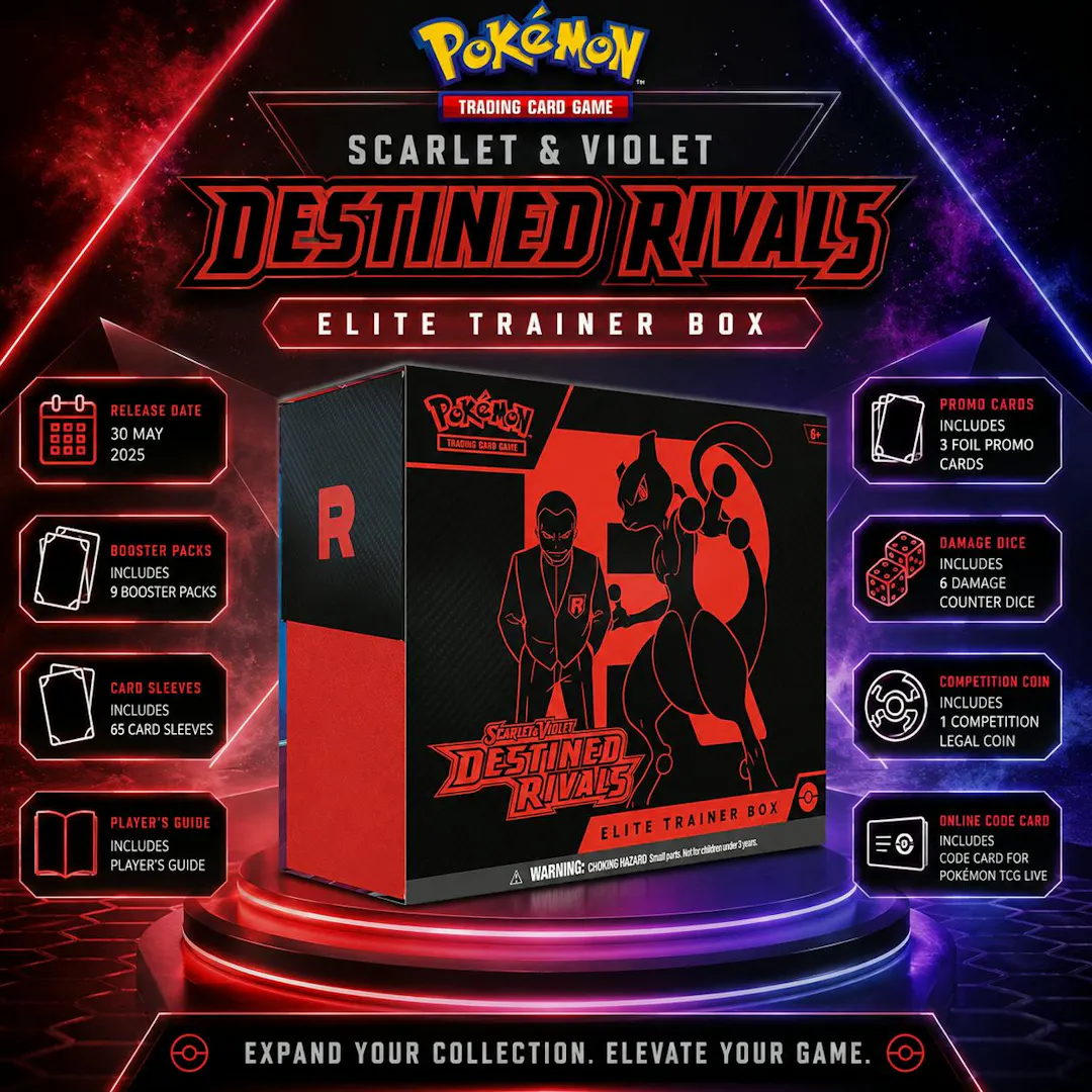 NEW POKÉMON SCARLET & VIOLET DESTINED RIVALS ELITE TRAINER BOX