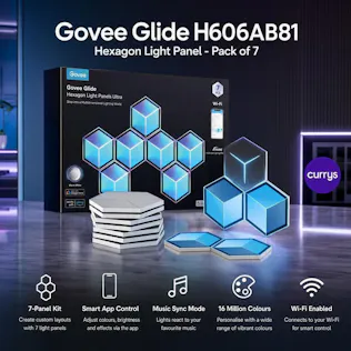 GOVEE Glide H606AB81 Hexagon Light Panel - Pack of 7