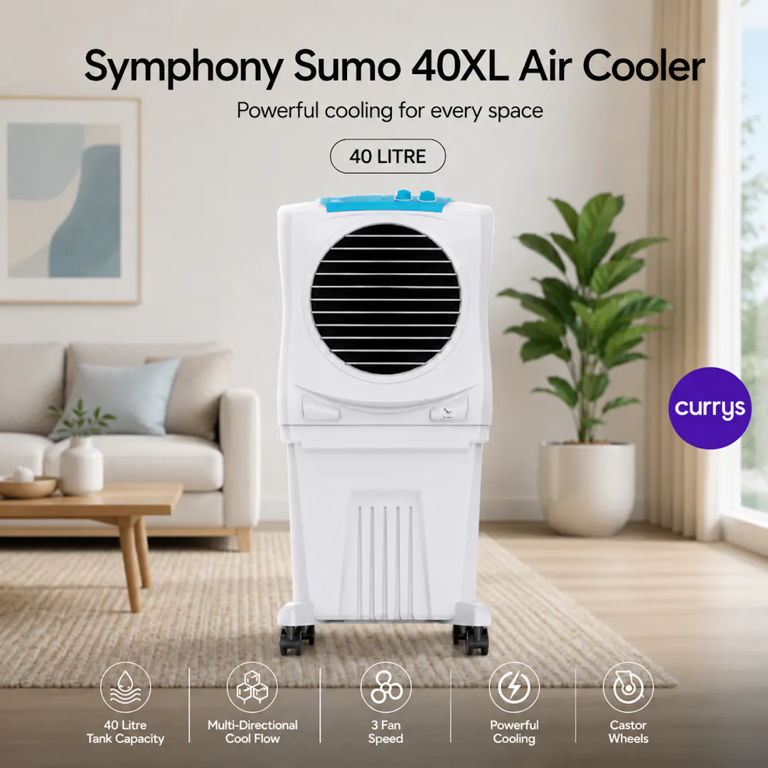 SYMPHONY SUMO 40XL AIR COOLER - WHITE