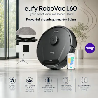 EUFY ROBOVAC L60 HYBRID ROBOT VACUUM CLEANER - BLACK - PARENT DAY 2 #8