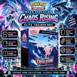 NEW POKEMON MEGA EVOLUTION CHAOS RISING ELITE TRAINER BOX #28