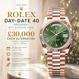 NEW 2026 ROLEX DAY-DATE 40 PRESIDENT 18CT EVEROSE GOLD OR £30,000