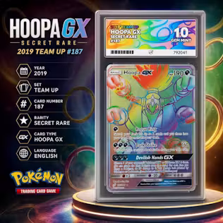 ACE 10 2019 TEAM UP HOOPA GX SECRET RARE