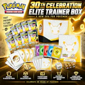 BRAND NEW RELEASE POKÉMON TCG: 30TH CELEBRATION ELITE TRAINER BOX
