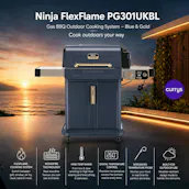 NINJA FLEXFLAME PG301UKBL GAS BBQ & OUTDOOR COOKING SYSTEM - BLUE & GOLD