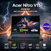 ACER NITRO V15 RTX 5050 165HZ GAMING LAPTOP – RYZEN 5, 16GB RAM & 512GB SSD