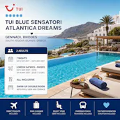 TUI ALL INCLUSIVE 7 NIGHTS 2 PEOPLE ATLANTICA DREAMS RHODES, GREECE
