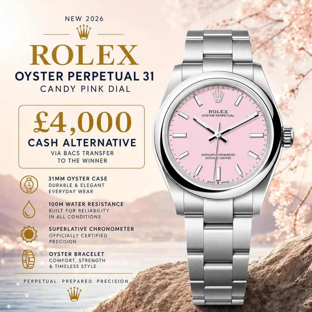 NEW 2026 ROLEX OP31 CANDY PINK DIAL OR £4,000