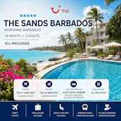 TUI ALL INCLUSIVE 14 NIGHTS 2 PEOPLE THE SANDS BARBADOS