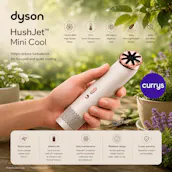 BRAND NEW DYSON HUSHJET MINI COOL - STONE & BLUSH