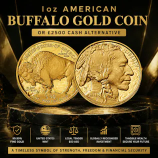 AMERICAN BUFFALO 1OZ FINE GOLD COIN OR £2500