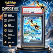 PSA 10 2023 POKEMON MEW EN-151 #202 ZAPDOS ex SIR