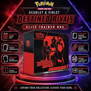 NEW POKÉMON SCARLET & VIOLET-DESTINED RIVALS ELITE TRAINER BOX #5