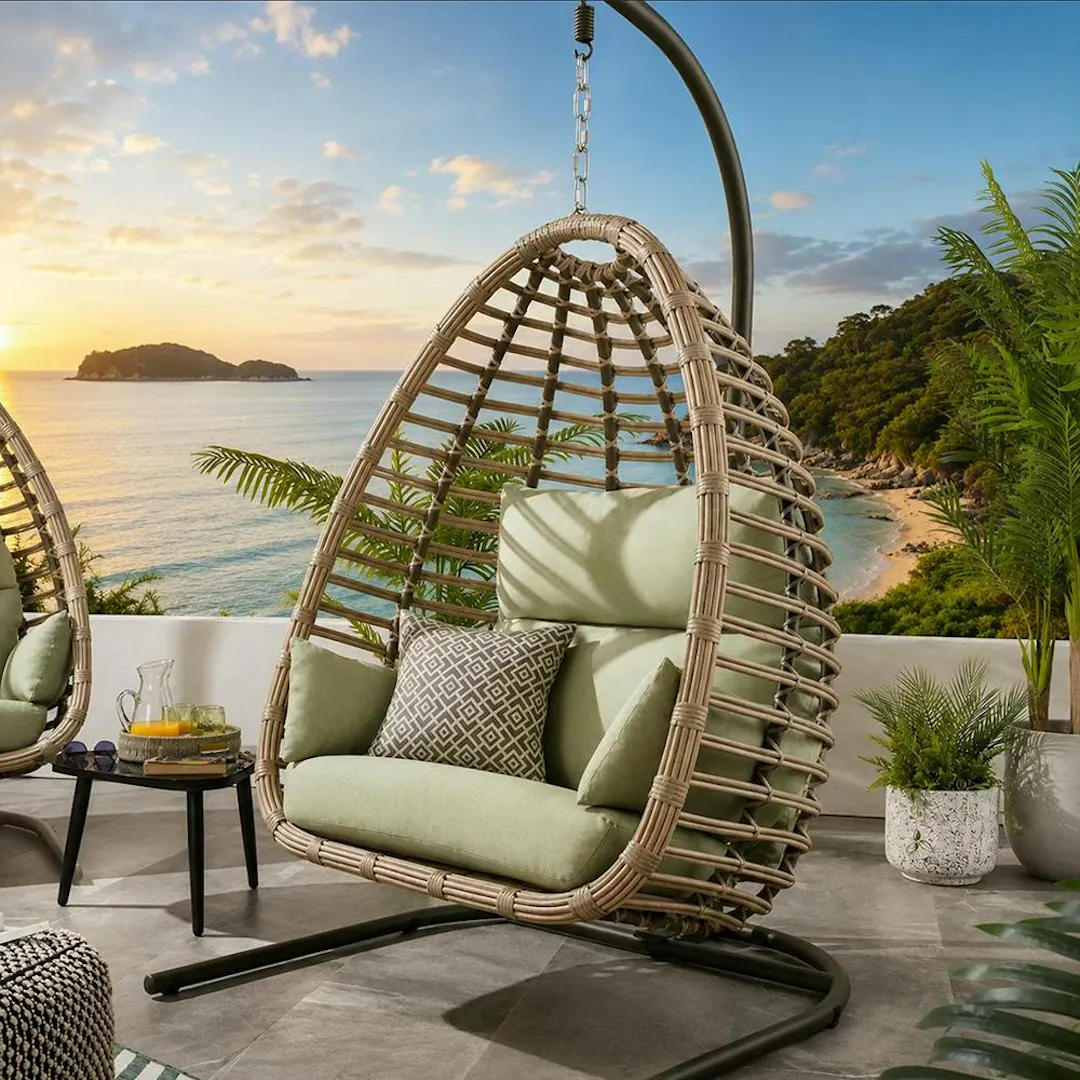BALI HANGING EGG CHAIR + COVER 5 COLOUR CHOICES